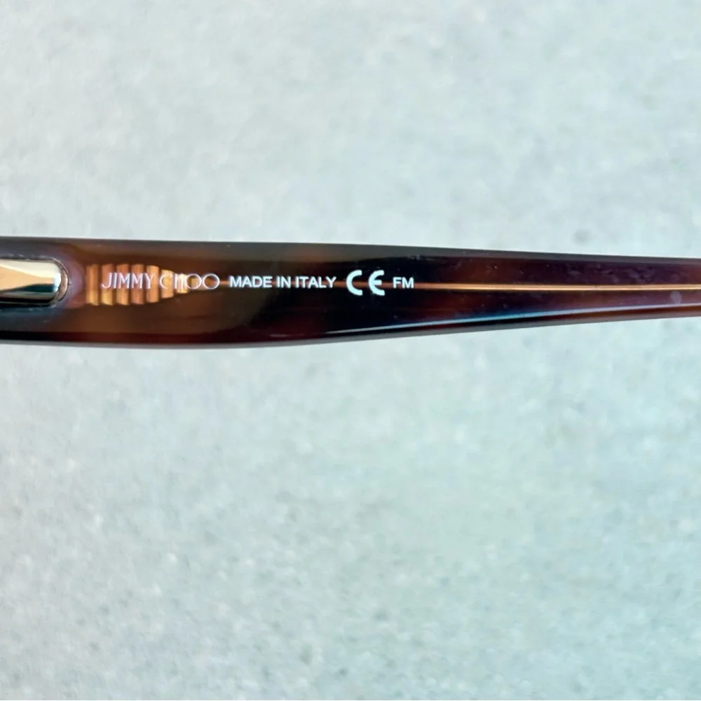 Jimmy Choo Tortoiseshell Women Cat Eye Eyeglass Frames JC145 PUU 140 Frames Only